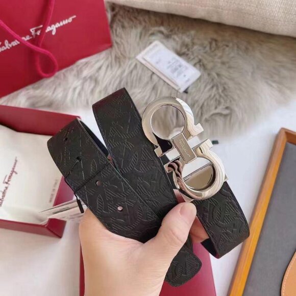 Women's Salvatore Ferragamo Double-Sided Buckle Belt 34inches - Picture 6 of 6